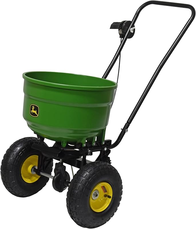 John Deere 60 lb. Push Spreader 45-0566-JD for Fertilizer, Seed, Salt,