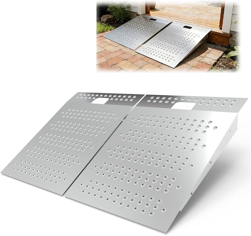 29x48 Shed Ramp - 1500 lb Anti-Slip for Riding Mowers, Lawn Mowers, AT
