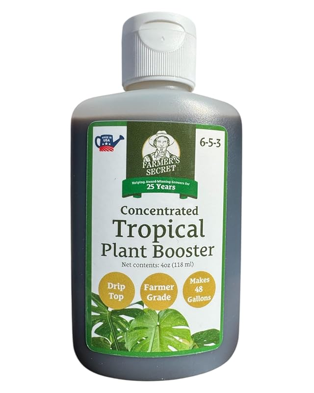 Farmer's Secret Tropical Houseplant Booster - 4oz Super Concentrated M