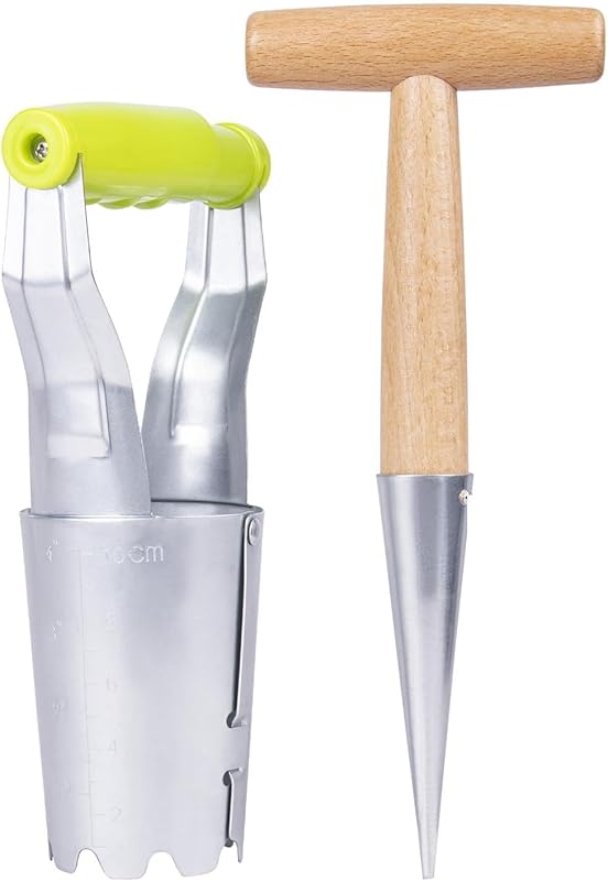 Gardening Planting Tool Set with Depth Markers for Evenly Planting Tul