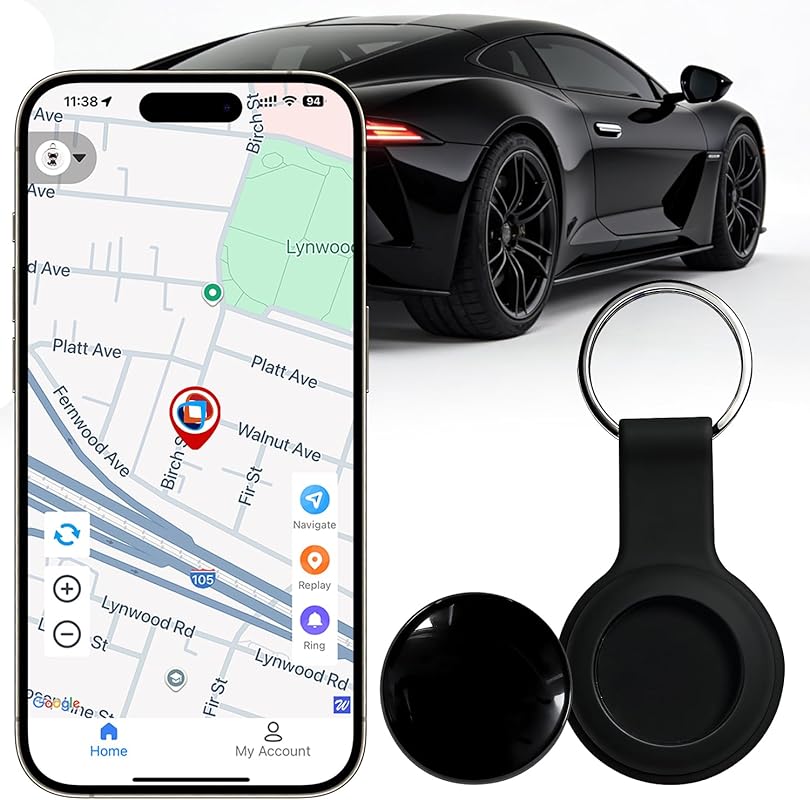 No Monthly Fee GPS Tracker: No Subscription, No SIM Card, Magnetic for