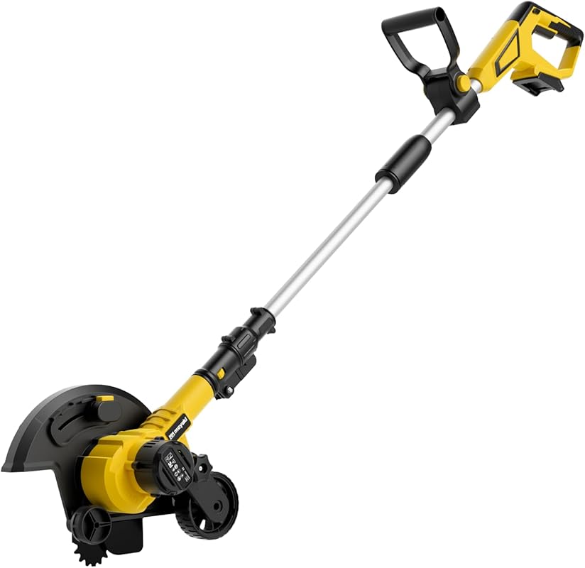 Brushless Lawn Edger Compatible with Dewalt 20v, 9-inch Blade, 3-Posit