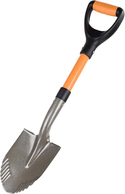 28-Inch D-Handle Garden Shovel with Trenching Blade for Car, Soil, Dir