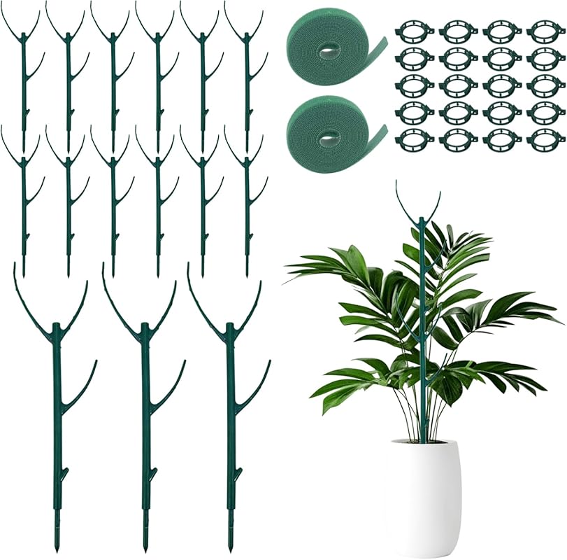 15-Pack Stackable Plant Support Stakes for Climbing Plants - Philodend