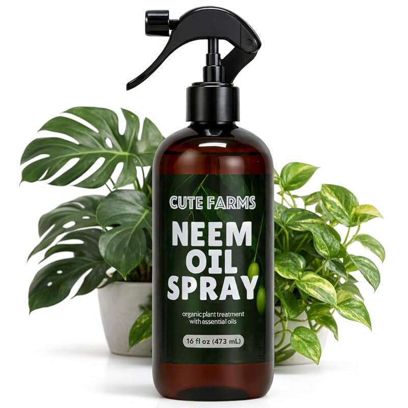 Cute Farms Organic Neem Oil Plant Spray with Essential Oils - 16 fl oz