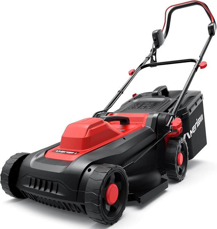 14-Inch Electric Lawn Mower 12.5 Amp Corded 2-in-1 Function 6-Position