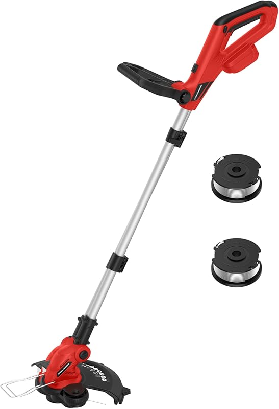 12-Inch 3-in-1 Cordless String Trimmer with Auto Feed and Foldable Sha