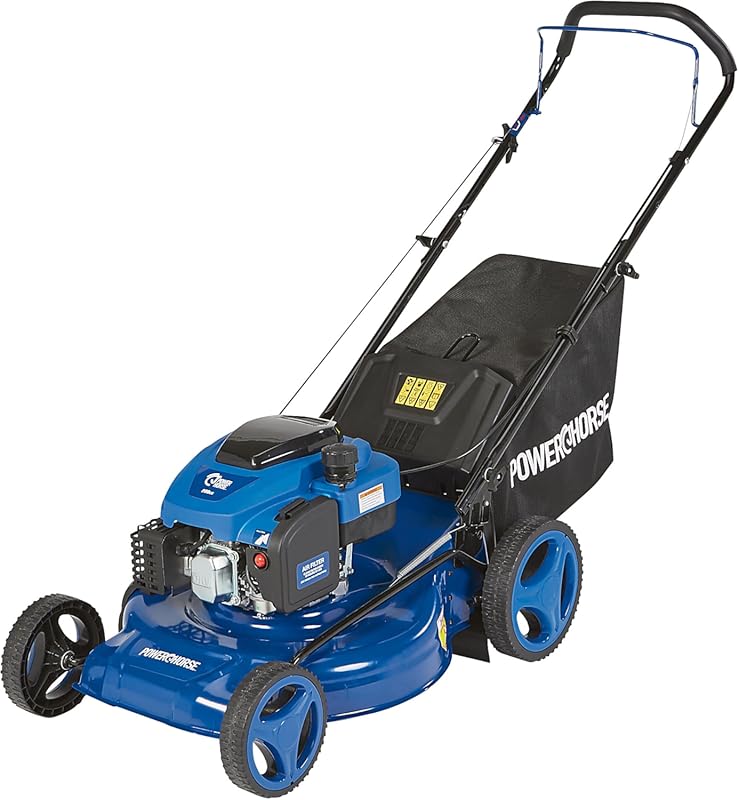 Powerhorse 21-Inch 3-in-1 Gas Lawn Mower with 200cc Engine for Mulchin