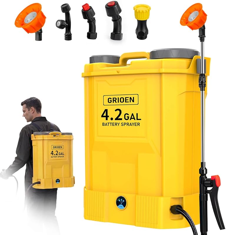 Battery Powered Backpack Sprayer for Lawn Garden, DeWalt 20V MAX Compa