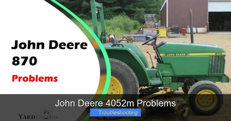 John Deere 4052m Problems