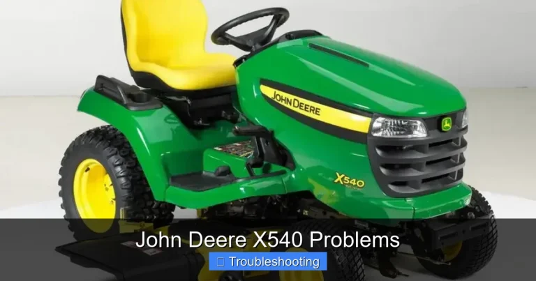 John Deere X540 Problems