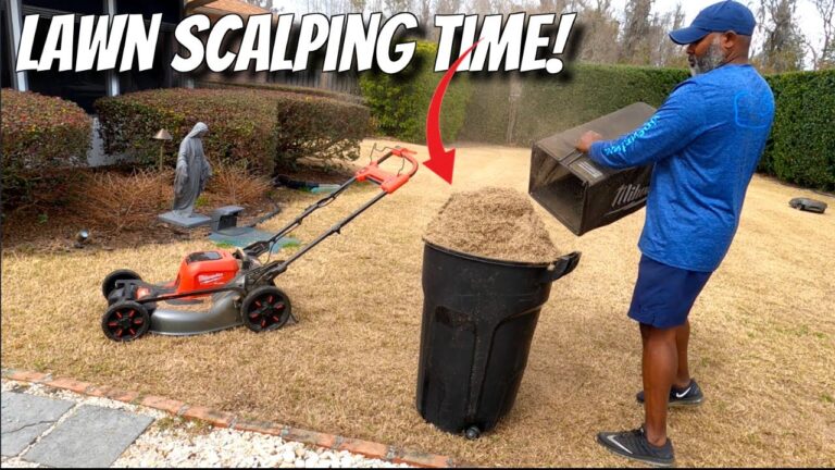 Lawn Mower Scalping Lawn
