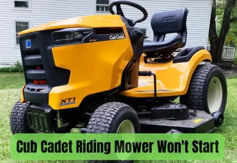 Riding Lawn Mower Not Starting