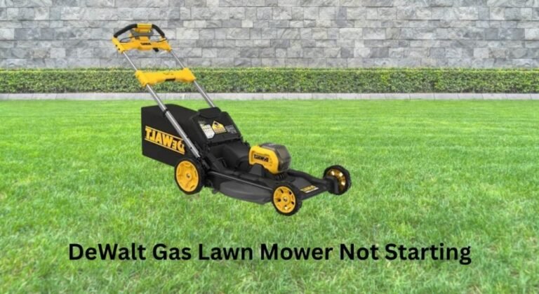 Dewalt Electric Lawn Mower Not Starting