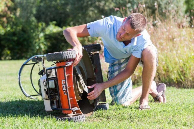 How To Clean Grass Buildup Under Mower Deck