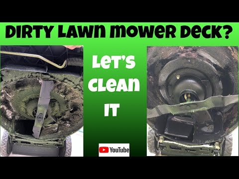 How To Remove Lawn Mower Deck For Cleaning