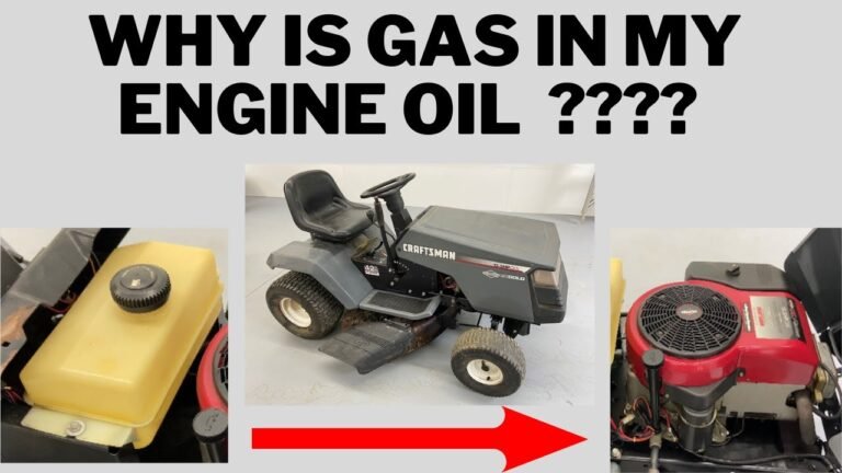Lawn Mower Oil And Gas Mixed Together