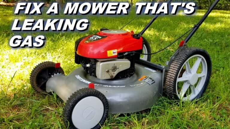 Lawn Mower Leaking Gas From Carburetor