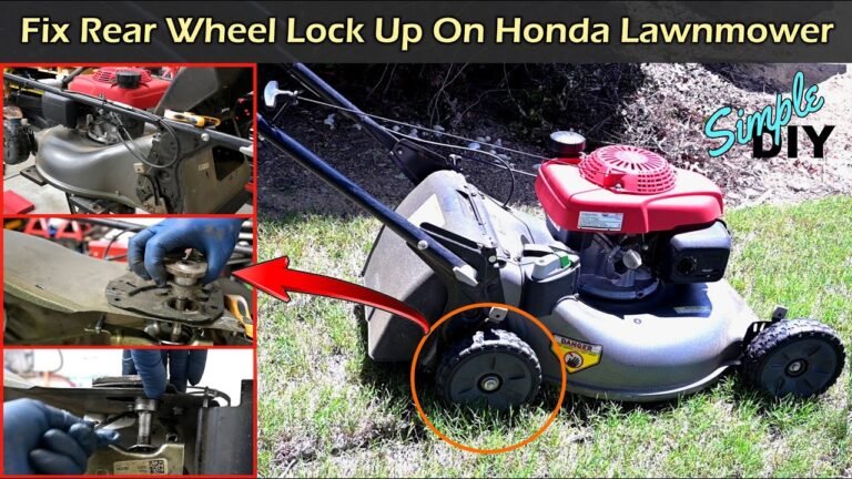 Honda Lawn Mower Rear Wheel Drive Not Working