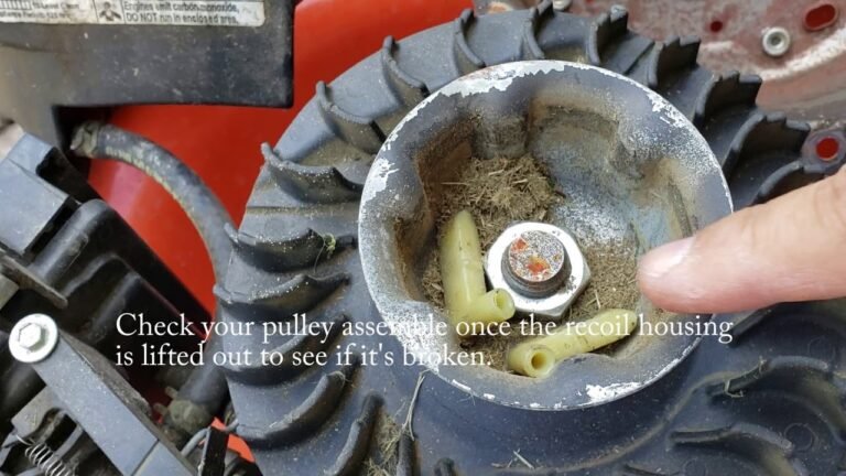 Lawn Mower Starter Rope Not Retracting