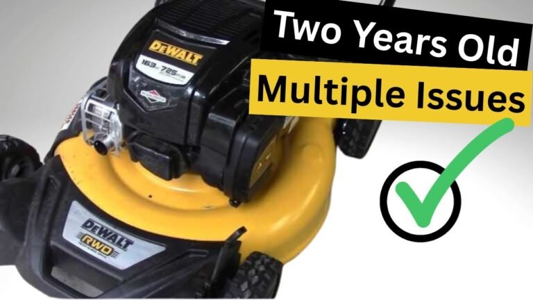 Dewalt Lawn Mower Not Working