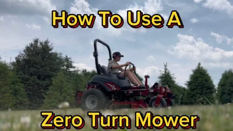 How To Operate A Zero Turn Mower